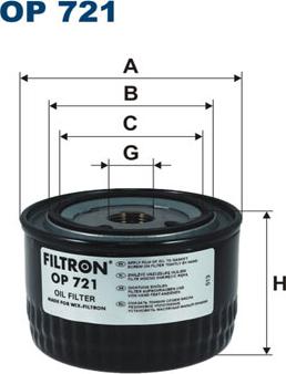 Filtron OP 721 - Hydraulic Filter, automatic transmission www.autospares.lv