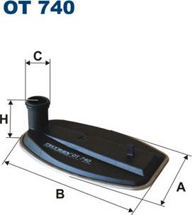 Filtron OT740 - Hydraulic Filter, automatic transmission www.autospares.lv