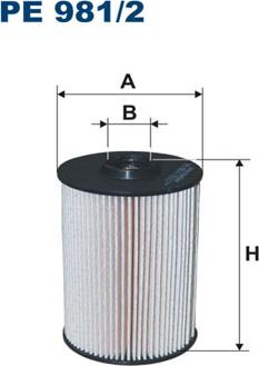 Filtron PE981/2 - Fuel filter www.autospares.lv