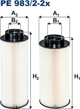 Filtron PE983/2-2x - Degvielas filtrs www.autospares.lv