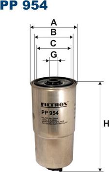 Filtron PP954 - Топливный фильтр www.autospares.lv