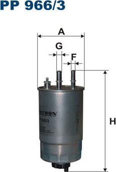 Filtron PP966/3 - Degvielas filtrs autospares.lv