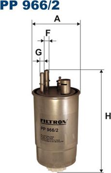 Filtron PP966/2 - Degvielas filtrs autospares.lv