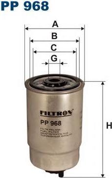 Filtron PP968/2 - Fuel filter www.autospares.lv