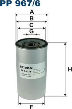 Filtron PP967/6 - Fuel filter www.autospares.lv