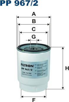 Filtron PP967/2 - Degvielas filtrs www.autospares.lv