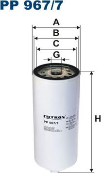 Filtron PP967/7 - Fuel filter www.autospares.lv