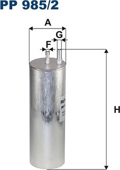 Filtron PP985/2 - Degvielas filtrs autospares.lv