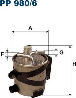 Filtron PP980/6 - Degvielas filtrs www.autospares.lv