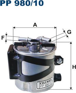 Filtron PP980/10 - Degvielas filtrs www.autospares.lv