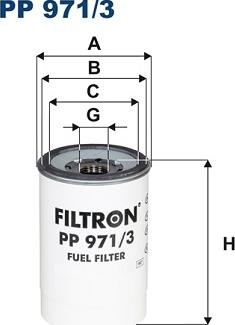 Filtron PP971/3 - Degvielas filtrs www.autospares.lv