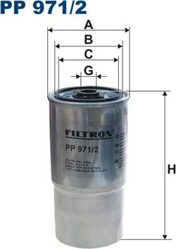 Filtron PP971/2 - Degvielas filtrs autospares.lv