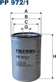 Filtron PP972/1 - Fuel filter www.autospares.lv