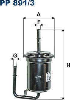 Filtron PP891/3 - Degvielas filtrs www.autospares.lv