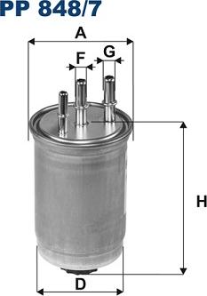 Filtron PP 848/7 - Degvielas filtrs www.autospares.lv