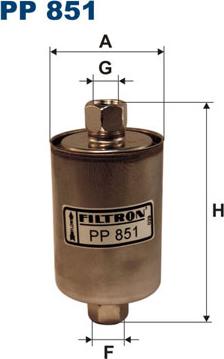 Filtron PP851 - Топливный фильтр www.autospares.lv