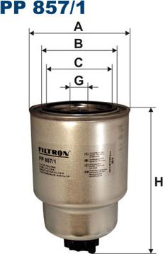 Filtron PP857/1 - Degvielas filtrs autospares.lv