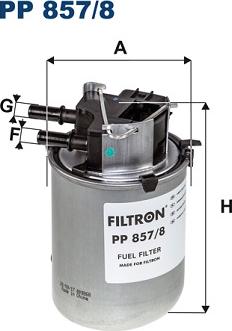 Filtron PP 857/8 - Degvielas filtrs www.autospares.lv