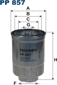 Filtron PP857 - Fuel filter www.autospares.lv