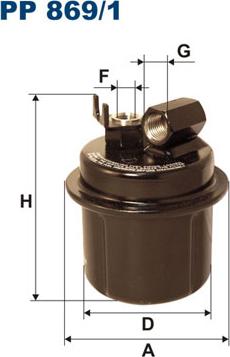 Filtron PP869/1 - Degvielas filtrs www.autospares.lv