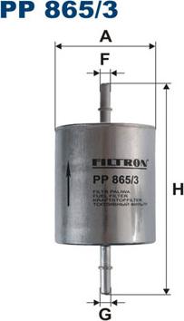 Filtron PP865/3 - Degvielas filtrs www.autospares.lv