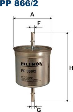 Filtron PP866/2 - Degvielas filtrs www.autospares.lv