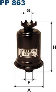 Filtron PP863 - Degvielas filtrs www.autospares.lv