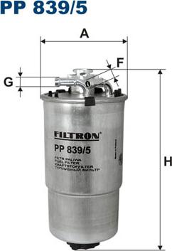 Filtron PP839/5 - Fuel filter www.autospares.lv