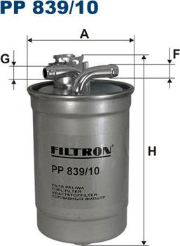 Filtron PP839/10 - Degvielas filtrs www.autospares.lv