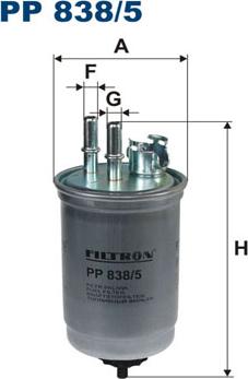 Filtron PP838/5 - Degvielas filtrs www.autospares.lv