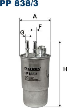 Filtron PP838/3 - Degvielas filtrs www.autospares.lv