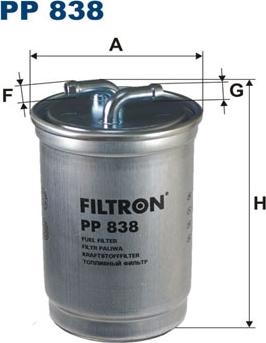 Filtron PP838 - Fuel filter www.autospares.lv