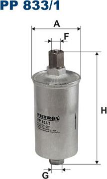 Filtron PP833/1 - Degvielas filtrs www.autospares.lv