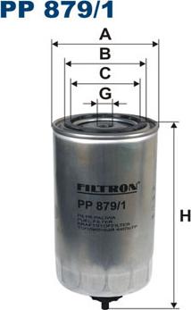 Filtron PP879/1 - Топливный фильтр www.autospares.lv