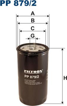 Filtron PP879/2 - Degvielas filtrs autospares.lv