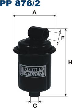 Filtron PP876/2 - Degvielas filtrs www.autospares.lv