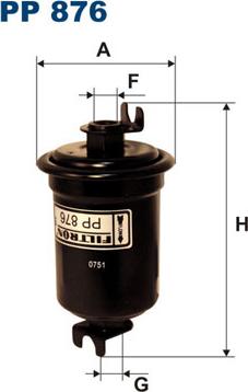 Filtron PP876 - Degvielas filtrs autospares.lv