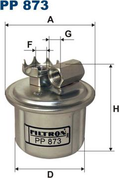 Filtron PP873 - Топливный фильтр www.autospares.lv