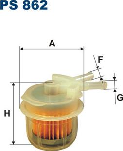 Filtron PS862 - Топливный фильтр www.autospares.lv