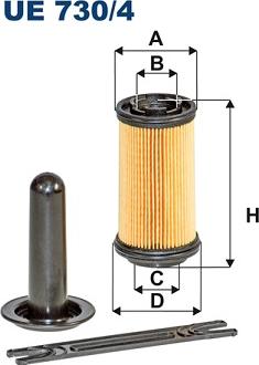 Filtron UE730/4 - Karbamīda filtrs www.autospares.lv