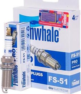 Finwhale FS51 - Aizdedzes svece autospares.lv