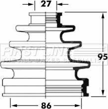 First Line FCB6061 - Putekļusargs, Piedziņas vārpsta autospares.lv