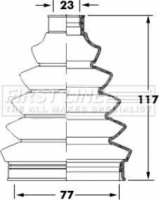 First Line FCB6068 - Пыльник, приводной вал www.autospares.lv