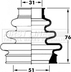 First Line FCB6063 - Putekļusargs, Piedziņas vārpsta www.autospares.lv