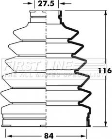 First Line FCB6017 - Bellow, drive shaft www.autospares.lv