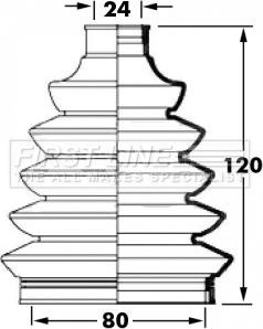 First Line FCB6029 - Пыльник, приводной вал www.autospares.lv