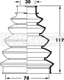 First Line FCB6070 - Putekļusargs, Piedziņas vārpsta www.autospares.lv