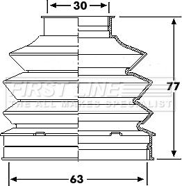 First Line FCB6195 - Putekļusargs, Piedziņas vārpsta autospares.lv