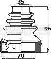 First Line FCB6141 - Пыльник, приводной вал www.autospares.lv