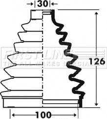 First Line FCB6100 - Bellow, drive shaft www.autospares.lv